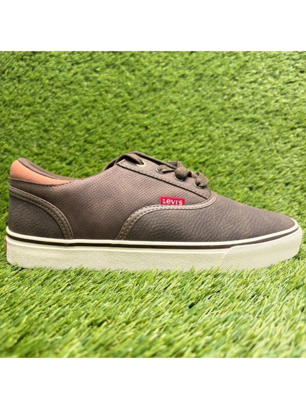 Levi's Ethan Perf Low Mens Size 7.5 Brown Casual Classic Lace Up Shoes Sneakers